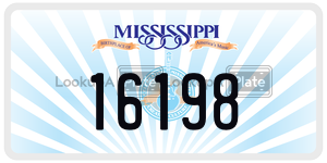 16198  license plate in MS