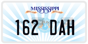 162DAH  license plate in MS