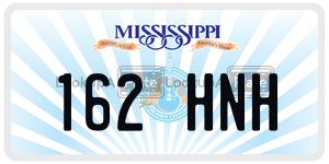 162HNH  license plate in MS
