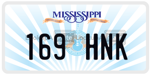 169HNK  license plate in MS