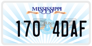 1704DAF  license plate in MS