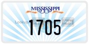 1705  license plate in MS
