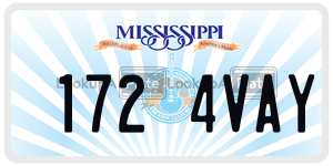 1724VAY  license plate in MS