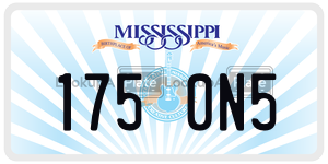 1750N5  license plate in MS