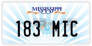 183MIC  license plate in MS