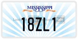 18ZL1  license plate in MS