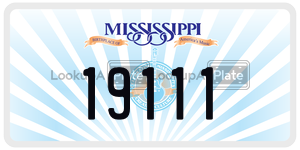 19111 license plate in Mississippi