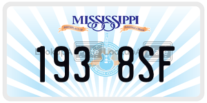 1938SF  license plate in MS