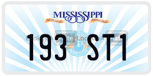 193ST1  license plate in MS