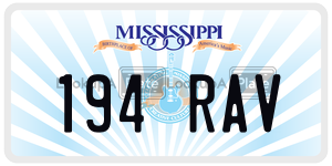 194RAV  license plate in MS