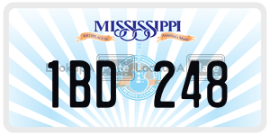 1BD248  license plate in MS