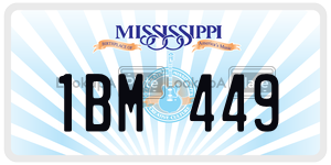 1BM449  license plate in MS