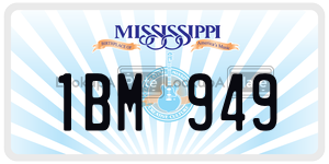 1BM949  license plate in MS
