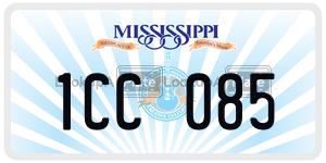 1CC085  license plate in MS
