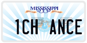 1CHANCE  license plate in MS