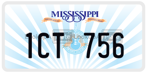 1CT756  license plate in MS