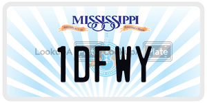1DFWY  license plate in MS