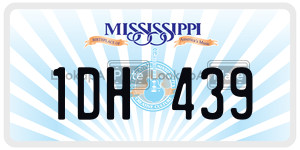 1DH439  license plate in MS