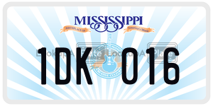 1DK016  license plate in MS
