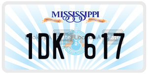 1DK617  license plate in MS
