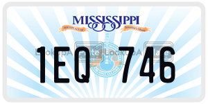 1EQ746  license plate in MS