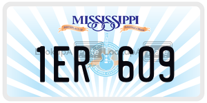 1ER609  license plate in MS
