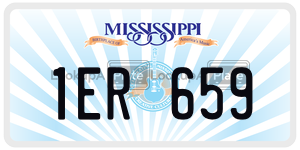 1ER659  license plate in MS