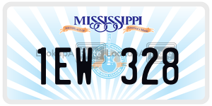 1EW328  license plate in MS