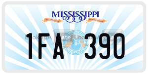 1FA390  license plate in MS