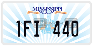 1FI440  license plate in MS