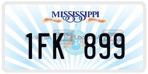 1FK899  license plate in MS