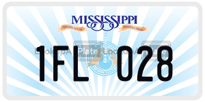 1FL028  license plate in MS