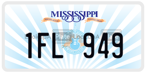 1FL949  license plate in MS