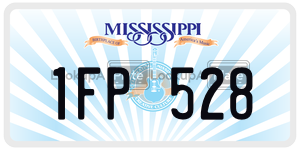 1FP528  license plate in MS