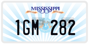 1GM282  license plate in MS