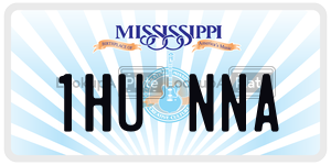 1HUNNA  license plate in MS