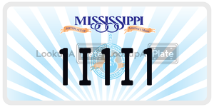 1I1I1  license plate in MS