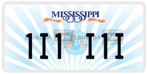1I1I1I  license plate in MS