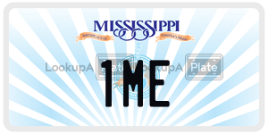 1ME  license plate in MS