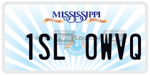1SLOWVQ  license plate in MS