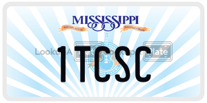 1TCSC  license plate in MS