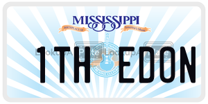 1THEDON  license plate in MS