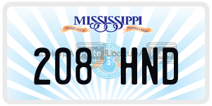 208HND  license plate in MS