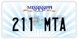 211MTA  license plate in MS