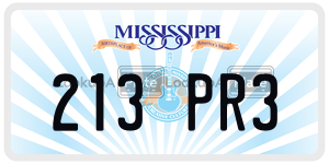213PR3  license plate in MS