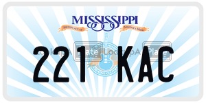 221KAC  license plate in MS