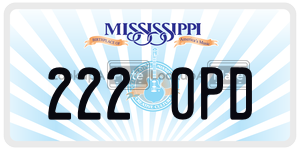2220PD  license plate in MS