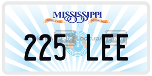 225LEE  license plate in MS