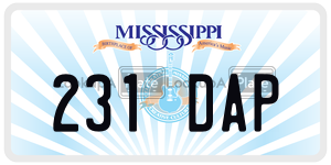 231DAP  license plate in MS
