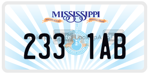 2331AB  license plate in MS